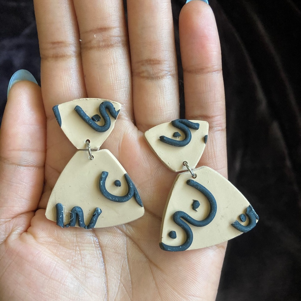Polymer clay earrings